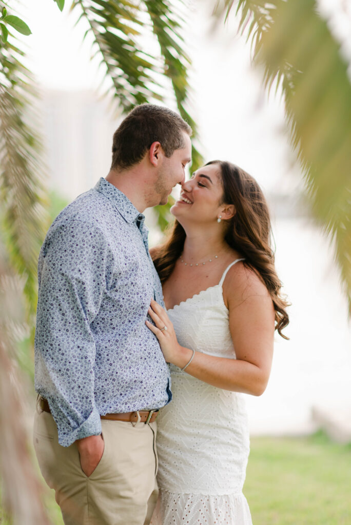 Engagement pictures at Bradley Park, in Palm Beach Florida.