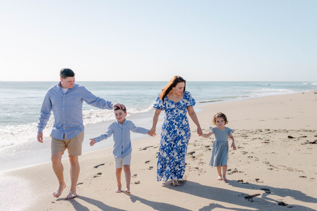 Casual lifestyle family photo session in South Florida