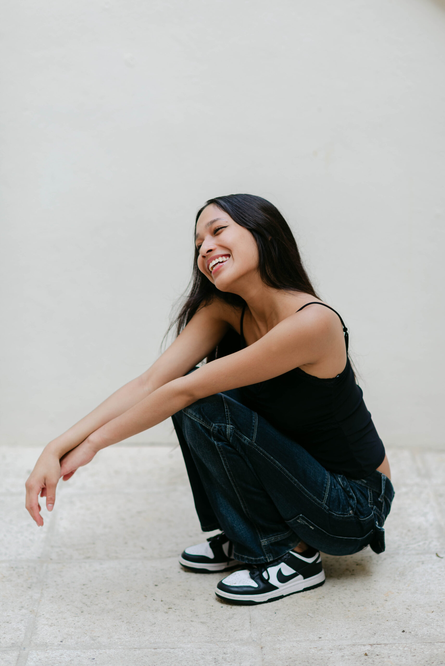 Modern headshot of model in Palm Beach Florida with confident pose