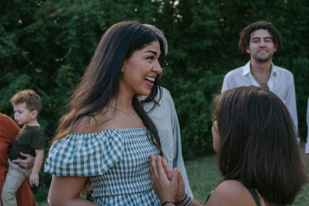 Bride's candid reaction after proposal during family session in ocala