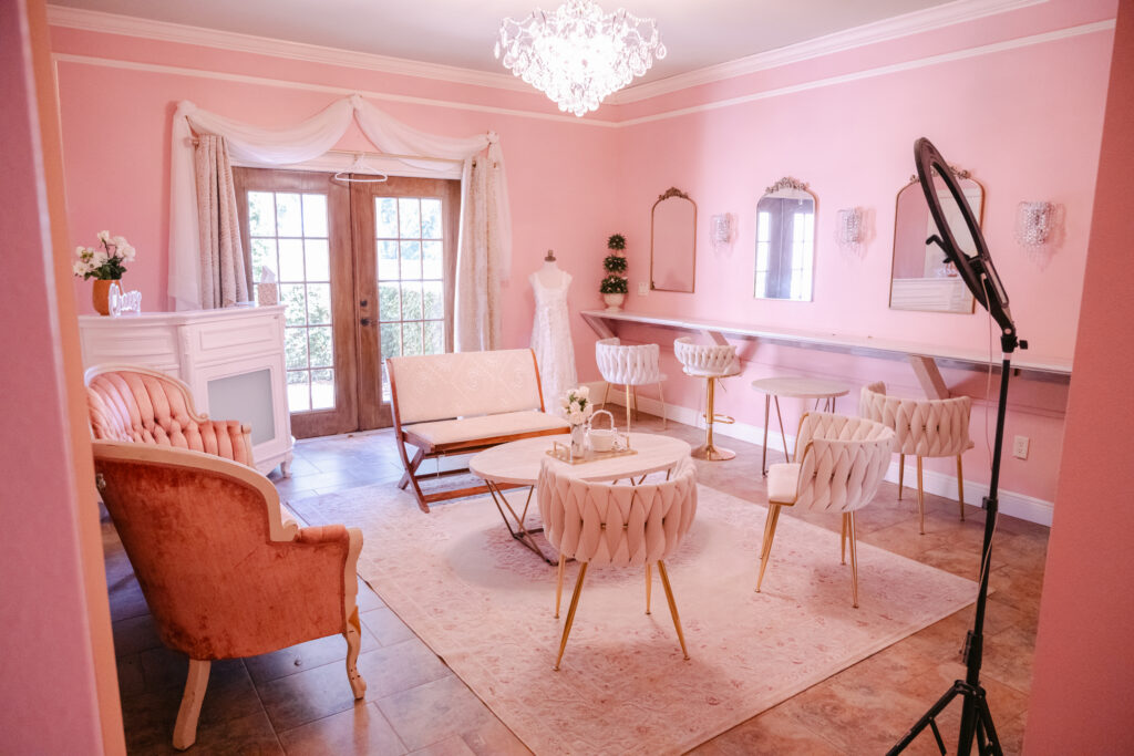 Bridal prep space at Eterna Estate Bushnell Florida captured by wedding photographer