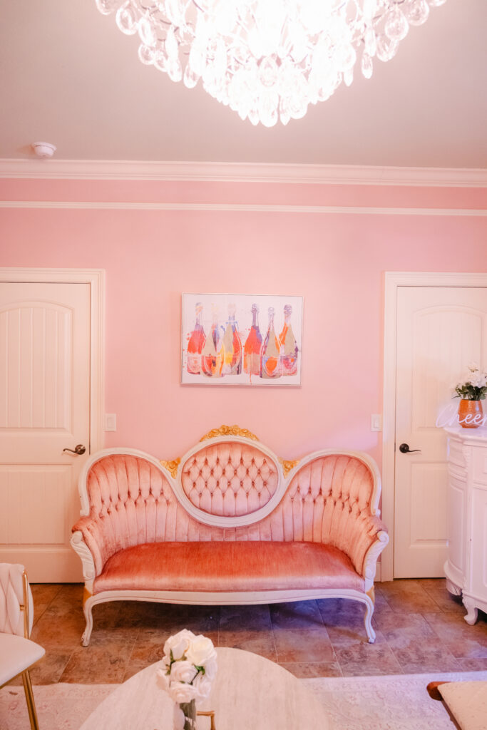 Bridal suite photographed at Eterna Estate Bushnell Florida wedding venue with natural light styling